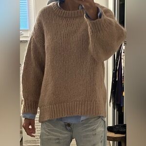 Zara Women's Rose Crew Neck Sweater